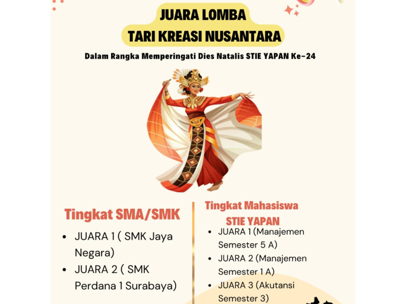 PEMENANG LOMBA TARI KREASI NUSANTARA!! 